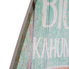 Big Kahuna Surf Club Shark Bite Surfboard Plaque Wall Sign - 60"x15"